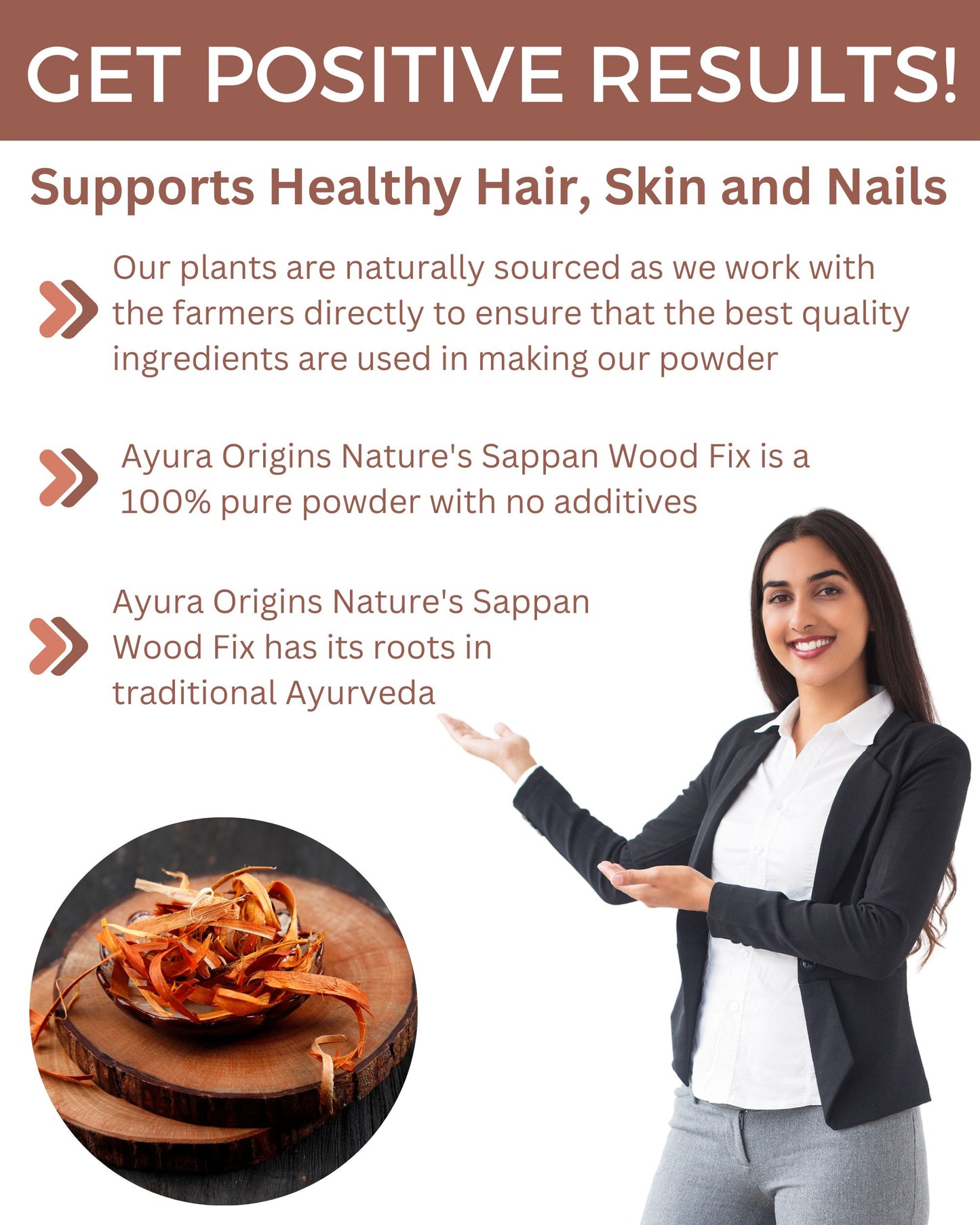 AYURA ORIGINS Nature's Sappan Wood Fix 100gm 50 Servings