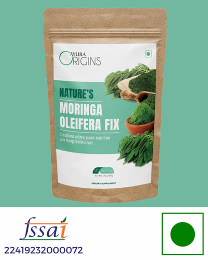 AYURA ORIGINS Nature's Moringa Oleifera Fix 100gm 50 Servings