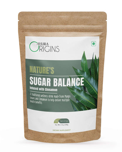 AYURA ORIGINS Nature's Sugar Balance - Support Sugar Control Wellness Supplement 100gm 50 Servings