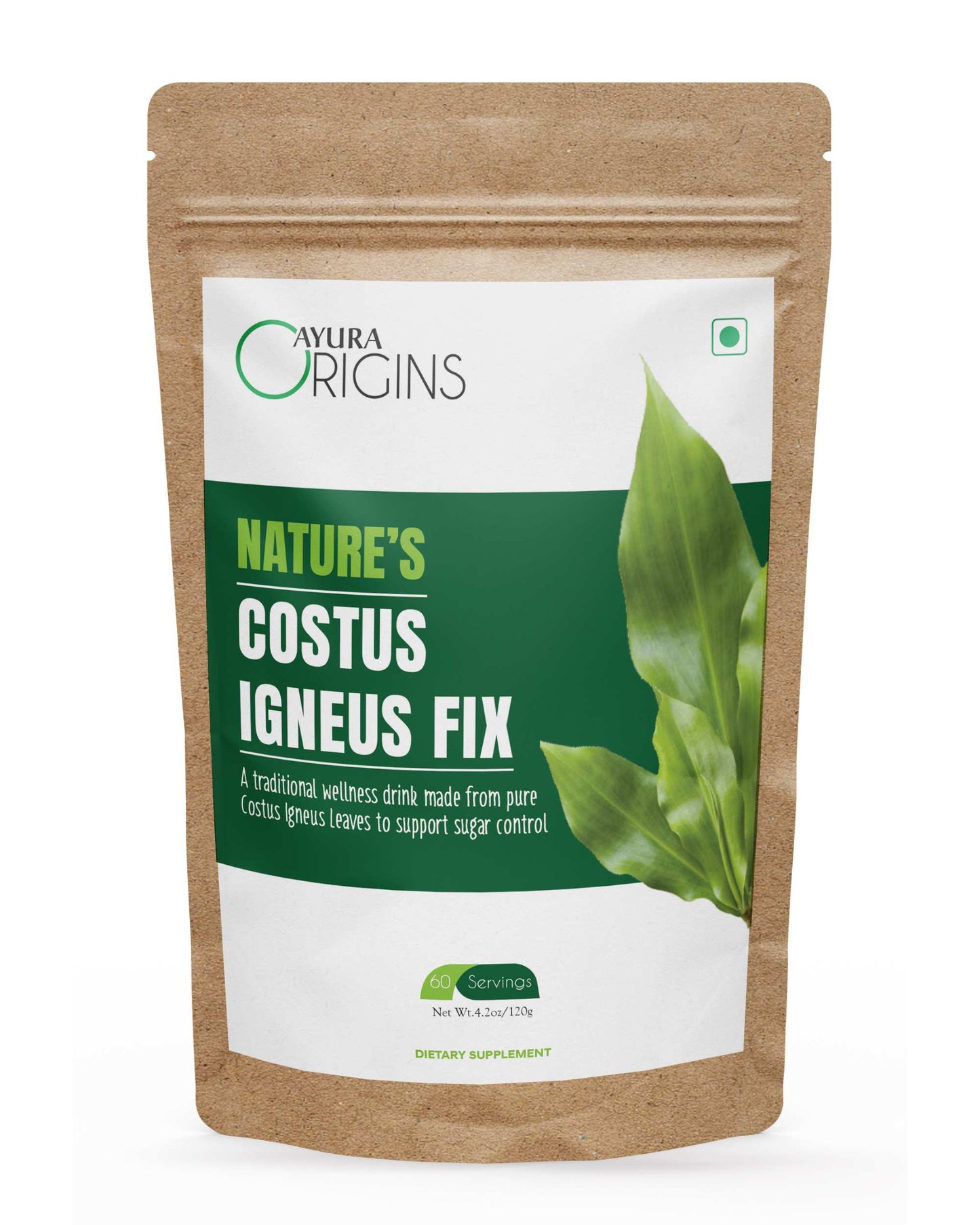 AYURA ORIGINS Nature's Costus Igneus Fix 120gm 60 Servings