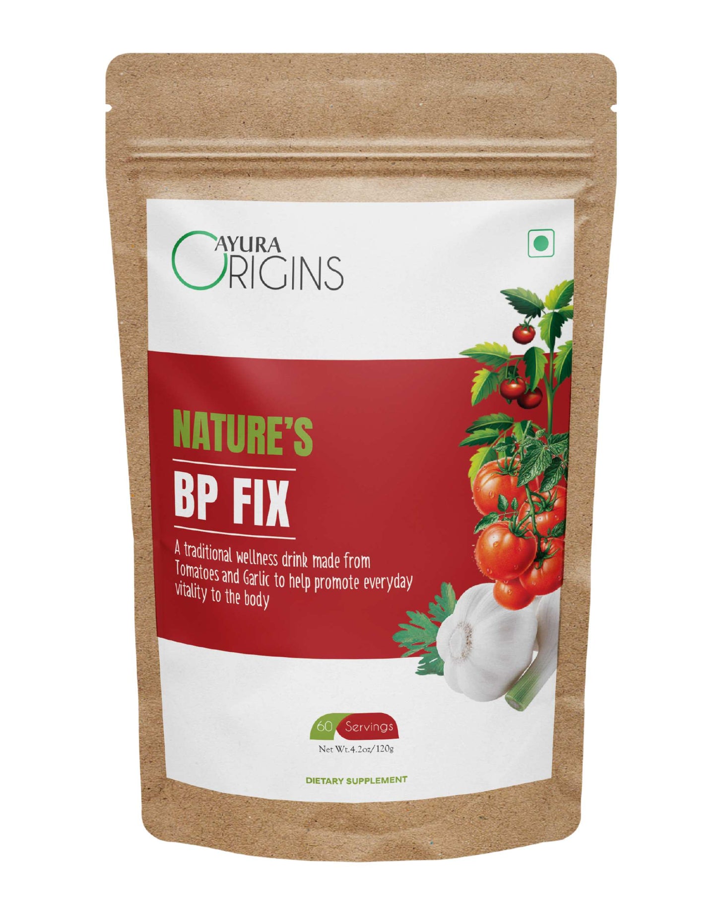 AYURA ORIGINS Nature's BP Fix 120gm 60 Servings