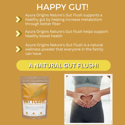 AYURA ORIGINS Nature's Gut Flush 100gm 50 Servings